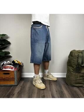 Y2K baggy coogi denim skater jean shorts jorts  38x13